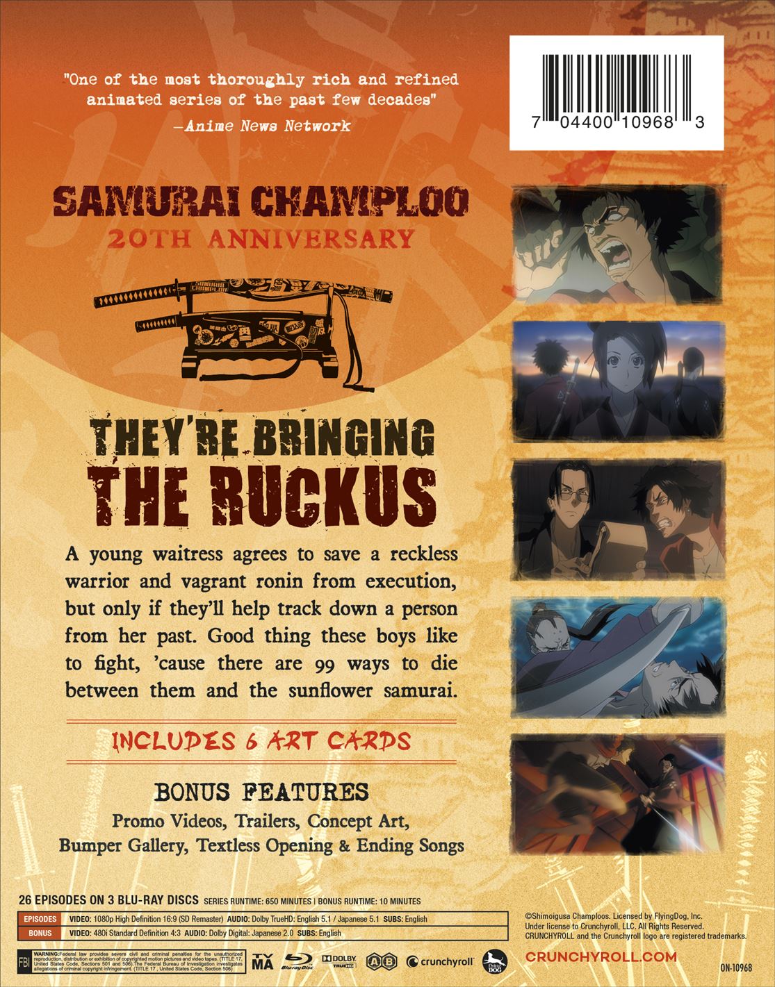 Samurai Champloo The Complete Series Bluray Limited Edition